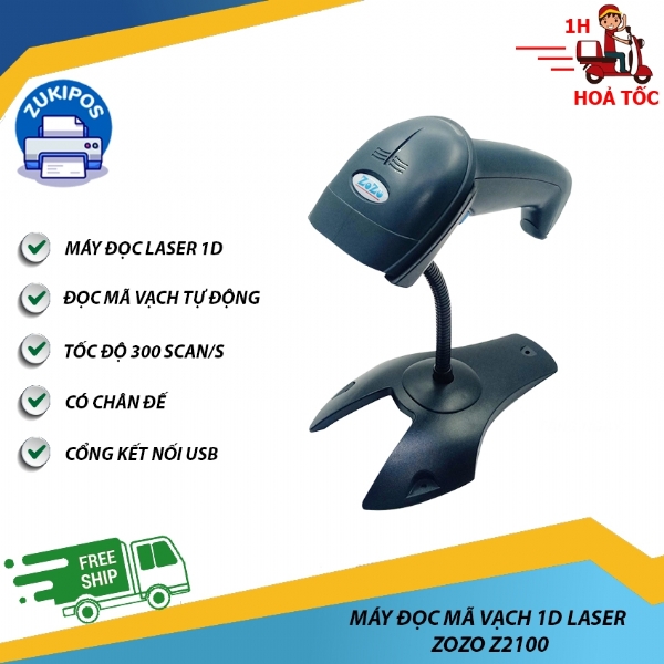 Máy đọc mã vạch 1D có dây ZOZO Z2100